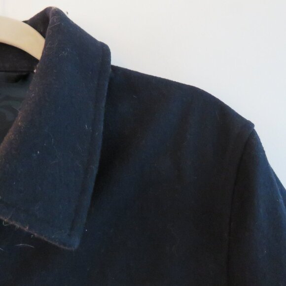 TED BAKER Huey Wool Blend Trim Fit Jacket in Navy Preppy Fall - Men's Size 3 / M - Picture 4 of 15